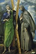 unknow artist Hl. Andreas and Hl. Franziskus, el Greco(1540-1614) France oil painting reproduction